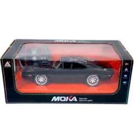 1970 Dodge Muscle Car RC – High‑Speed 2.4 GHz Remote Control with Lights & Opening Doors, Glossy Black view 4
