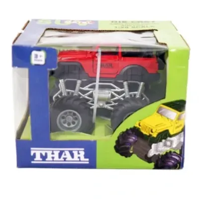 Babuniya Monster Thar Die-Cast Metal Jeep with Pull Back Light & Music for Kids