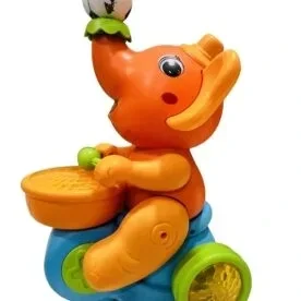 Babuniya Musical Walking Elephant Drummer Toy for Kids view 4
