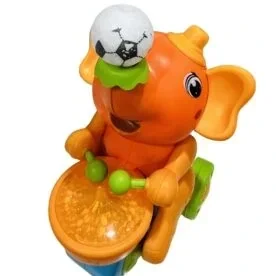 Babuniya Musical Walking Elephant Drummer Toy for Kids view 5
