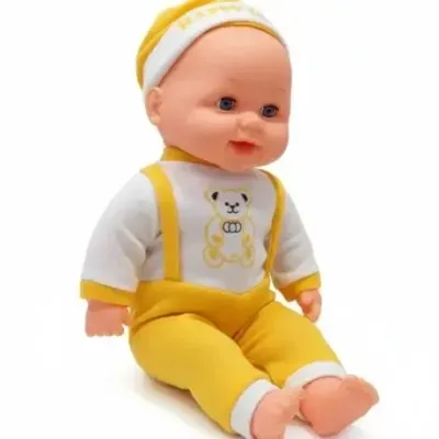 Baby Alive World Musical Happy Laughing Baby Boy (Yellow) Soft Toy