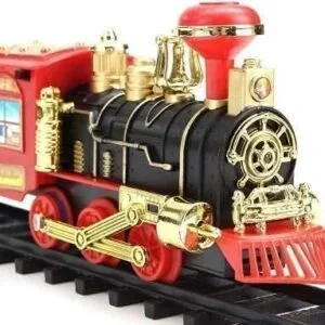 Choo  Classical Train Track Set Toy with Emits Real Smoke Light & Sound