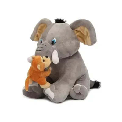 Cute Stuffed Elephant Soft Toys for Kid, Girls,Babies & Children view 2