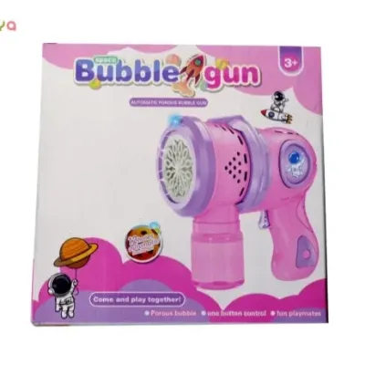GO TO MARS 12-Hole Automatic Bubble Gun – Bright Light Electric Interactive Toy