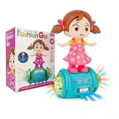 Musical Dancing Girl 360° Rotating with 5D Light and Musical Sound Activity Kids’ Play Center Toy