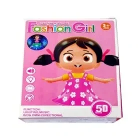 Musical Dancing Girl 360° Rotating with 5D Light and Musical Sound Activity Kids’ Play Center Toy view 5
