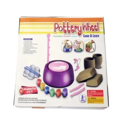 Pottery Wheel Kit – Battery Operated Pottery Wheel & Painting Kit for Beginners view 2