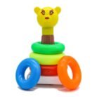 Babuniya Toys Junior Smiley Stacking Colorful 5 Teddy Rings for Kids