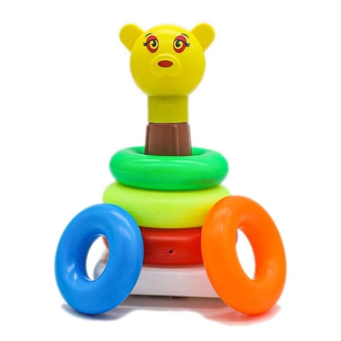 Babuniya Toys Junior Smiley Stacking Colorful 5 Teddy Rings for Kids Babuniya Toys Junior Smiley Stacking Colorful 5 Teddy Rings for Kids