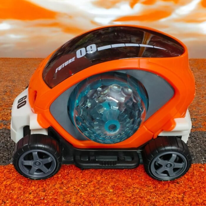 Babuniya 09 Future Electric Toy Car with Spin Lighting Ball, Music Function, Omni-Directional