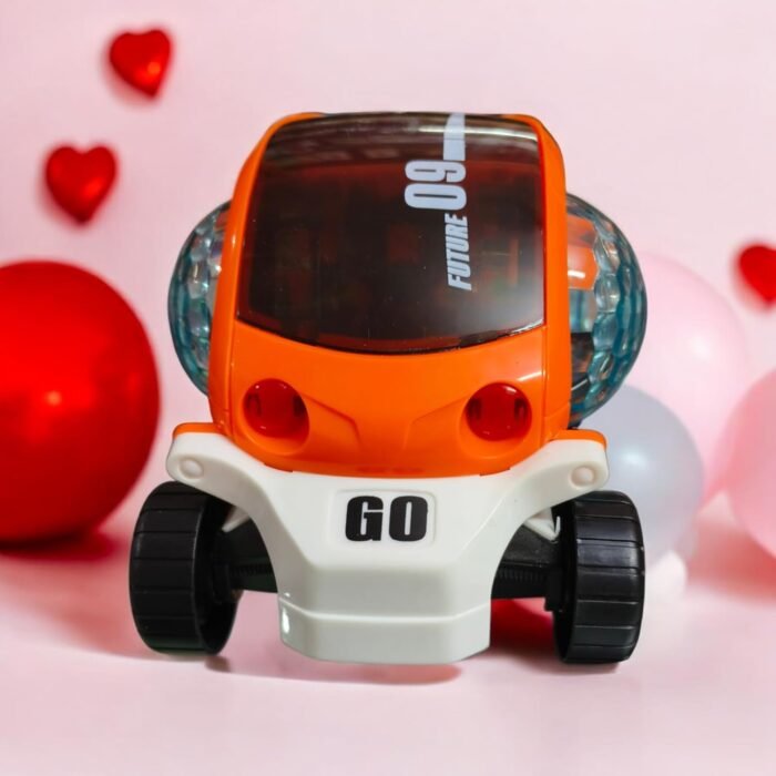 Babuniya 09 Future Electric Toy Car with Spin Lighting Ball, Music Function, Omni front views