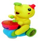 Babuniya Elephant Drummer Toy for Kids Flashing Lights & Sound Drum Beating and Ball Blowing Action