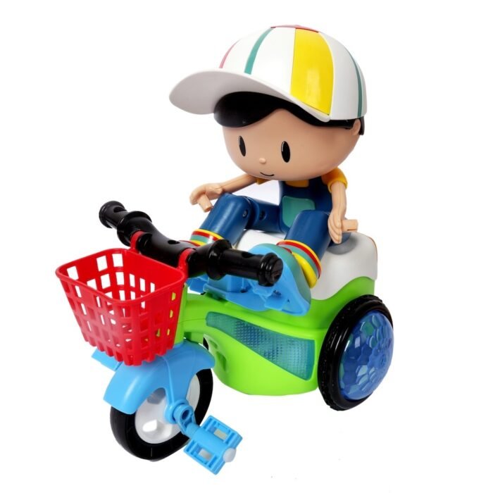 Musical 360 Degree Rotating Stunt Tricycle Toy
