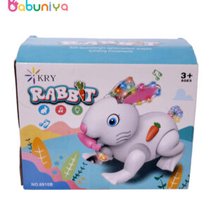 KRY Rabbit Cartoon Jumping Toy with Light & Sound