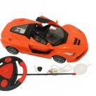 Babuniya Rechargeable Super Car With Smoke Function, Openable Doors & Lights orange