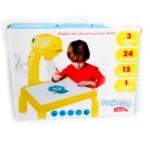 Babuniya Dino Theme Smart Projection Drawing Board with Music Include Art Supplies Doodle Table Kit Trace and Draw Projector Toy for Kids Age 3+.1