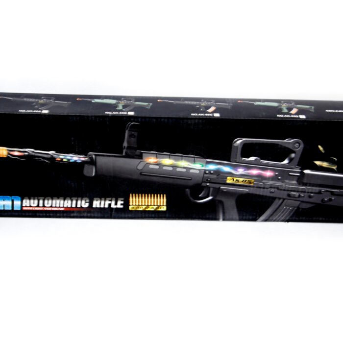 Babuniya L85 automatic rifle with light and sound gel blaster packed..