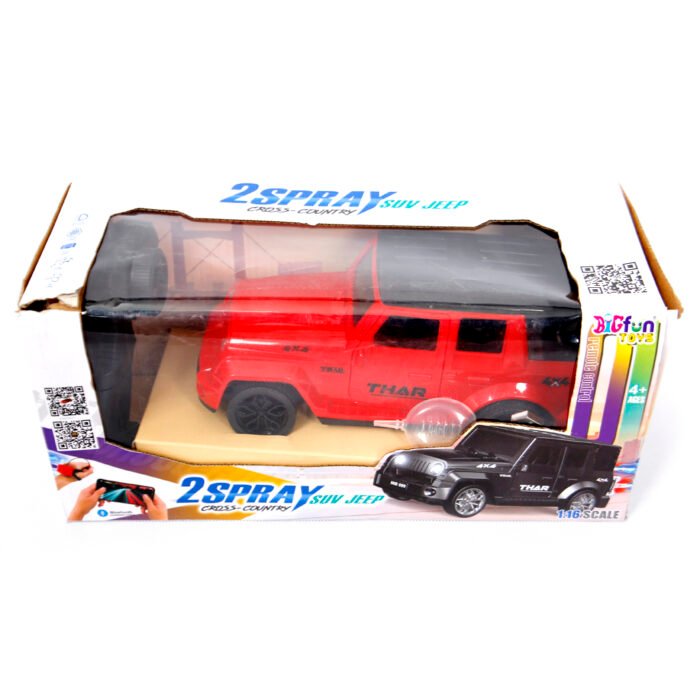 Babuniya Mahindra Thar Roxx Jeep SUV Car 128 Scale Model Car Exclusive Alloy Metal Pull Back Die-cast Diecast Metal Pullback Toy Openable Doors & Light Music Best Gifts Kids.1